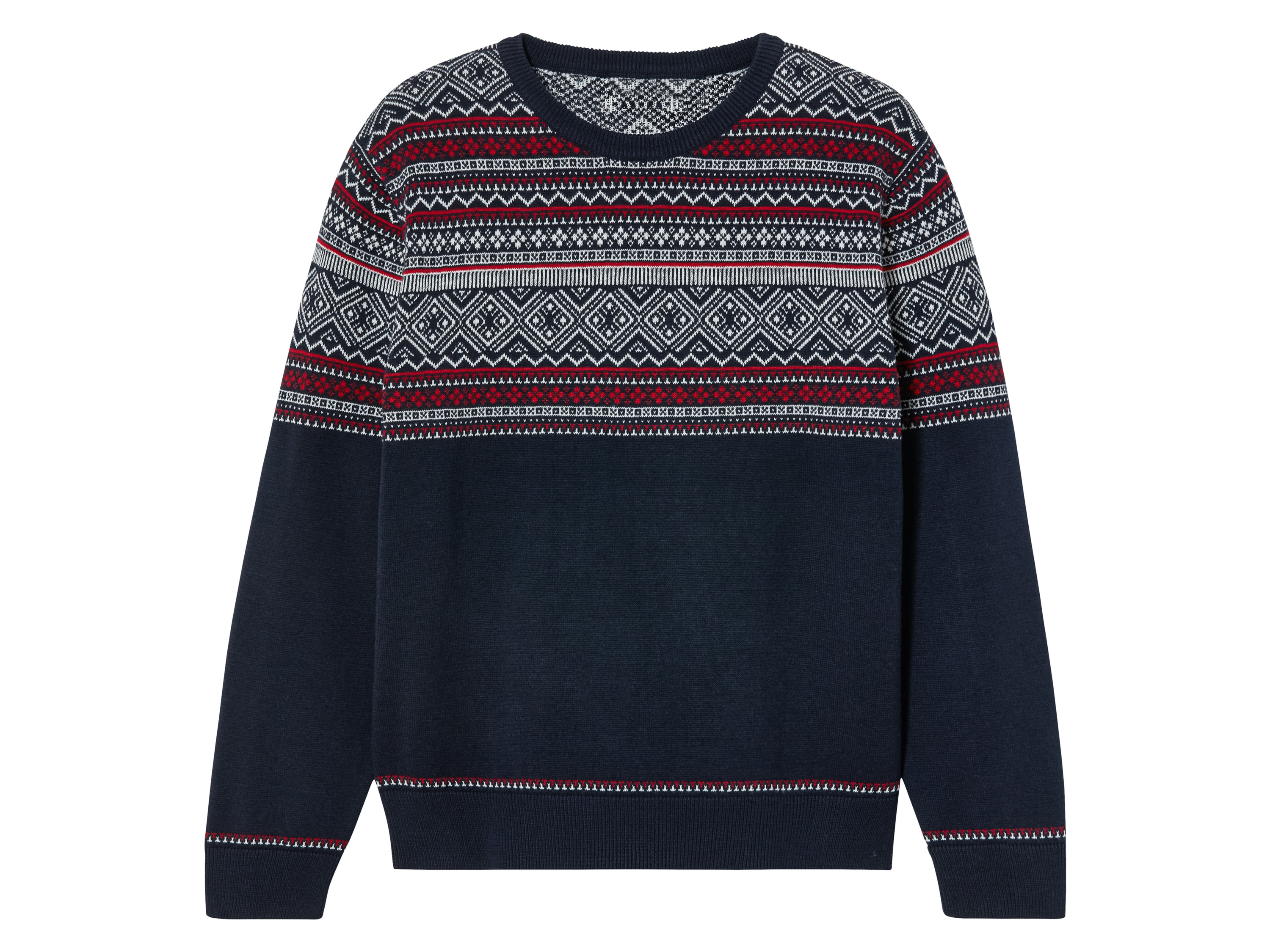 pepperts!® Pull garçon (8-10 ans, blanc/rouge/marine)