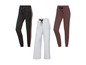 Pantalons de survêtement noirs, gris et marrons avec cordon.