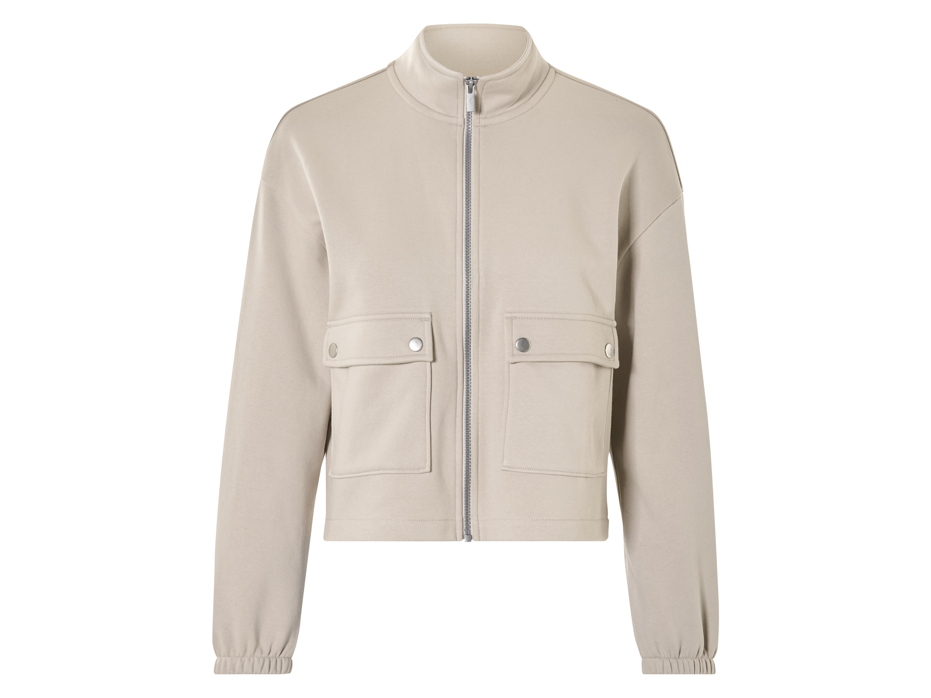 esmara® Sweat zippé femme (beige, S (34/36))