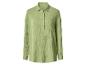 Chemise en mousseline verte à manches longues boutonnée
