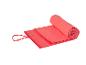 Serviette de sport Gripin rose pliée.