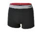 Boxers noirs Parkside avec bande rouge et grise.