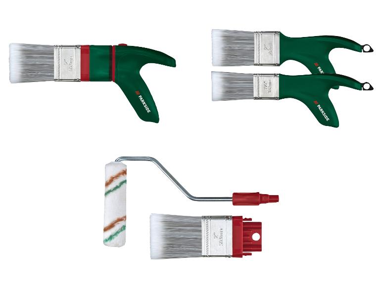 Rouleaux et pinceaux de peinture Parkside, y compris un rouleau.