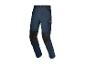 Pantalon de travail Parkside bleu avec renforts noirs et poches.