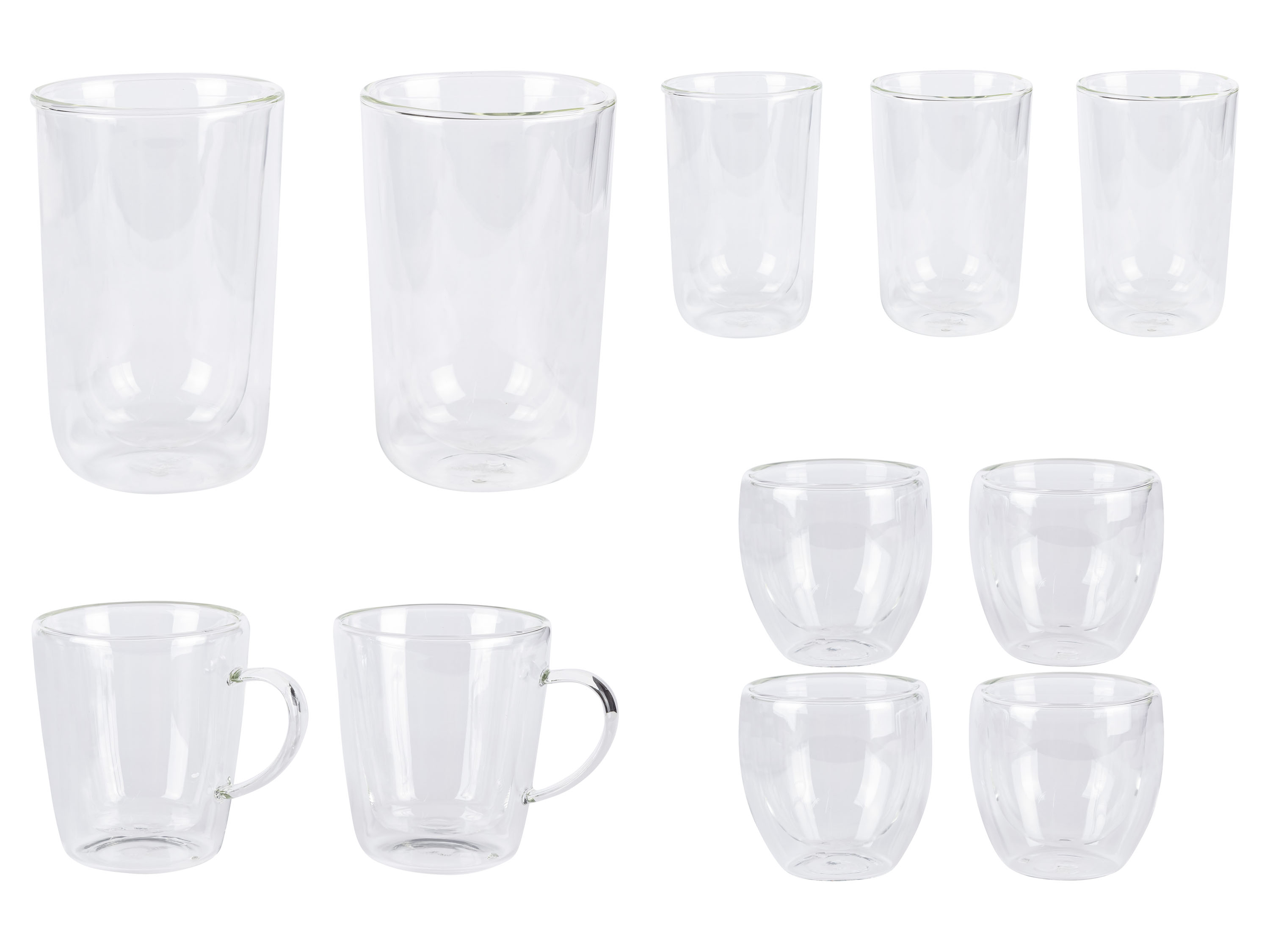 ERNESTO® Lot de verres à double paroi