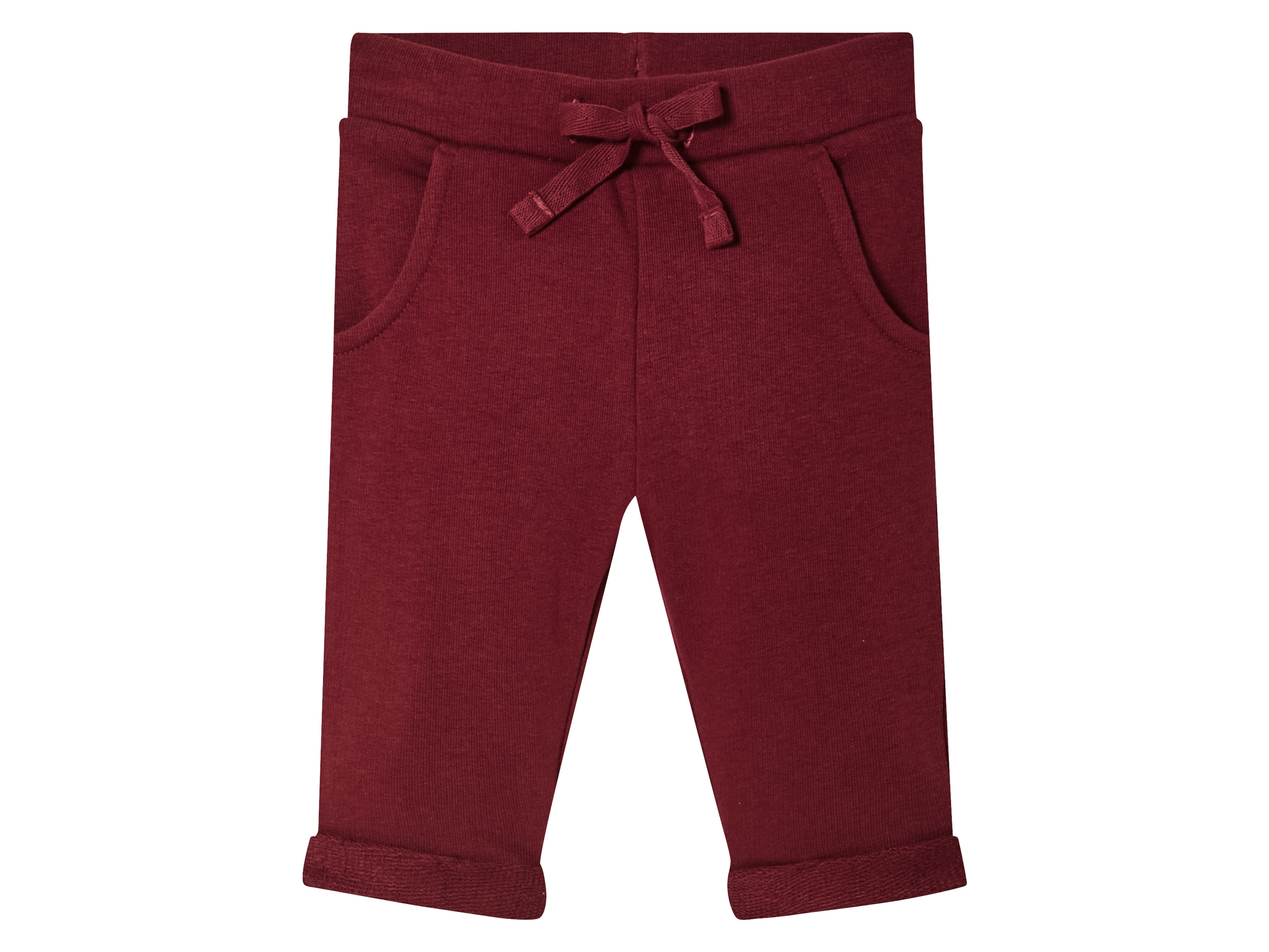 lupilu® Pantalon molletonné bébé (0-2 mois, bordeaux)