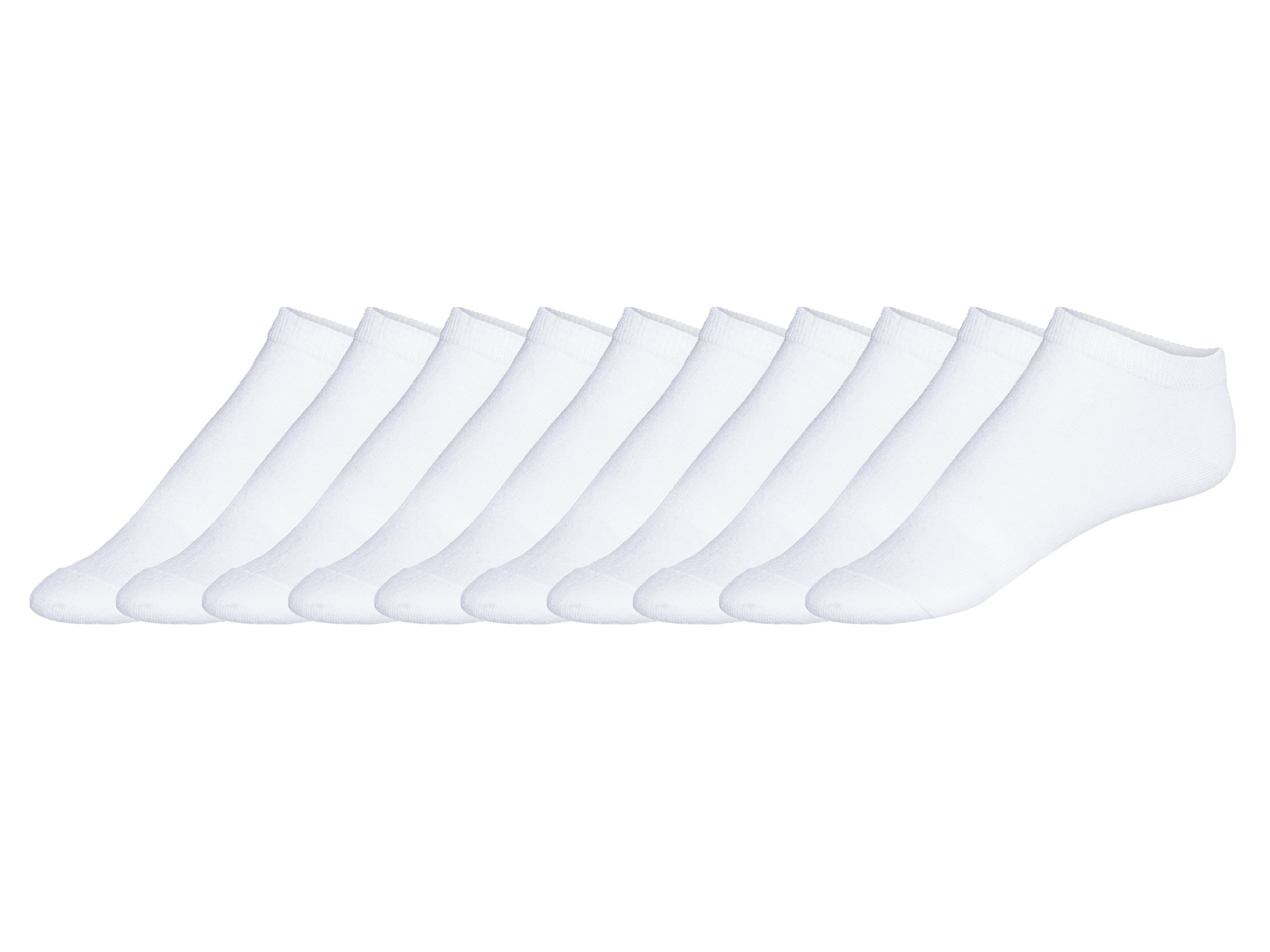 LIVERGY® Lot de 10 paires de chaussettes homme (39-42, blanc)
