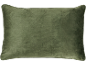 Coussin en velours vert