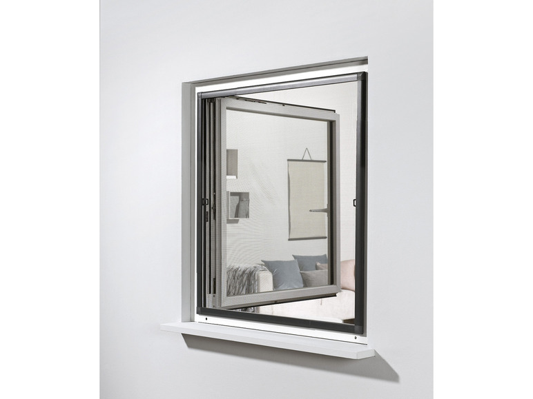 Aller en mode plein écran : LIVARNO home Moustiquaire de fenêtre à cadre télescopique, 120 x 140 cm - Image 18