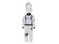 Une combinaison d'astronaute blanche avec capuche pour enfants.