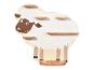 Étagère murale en forme de mouton pour chambre d'enfant