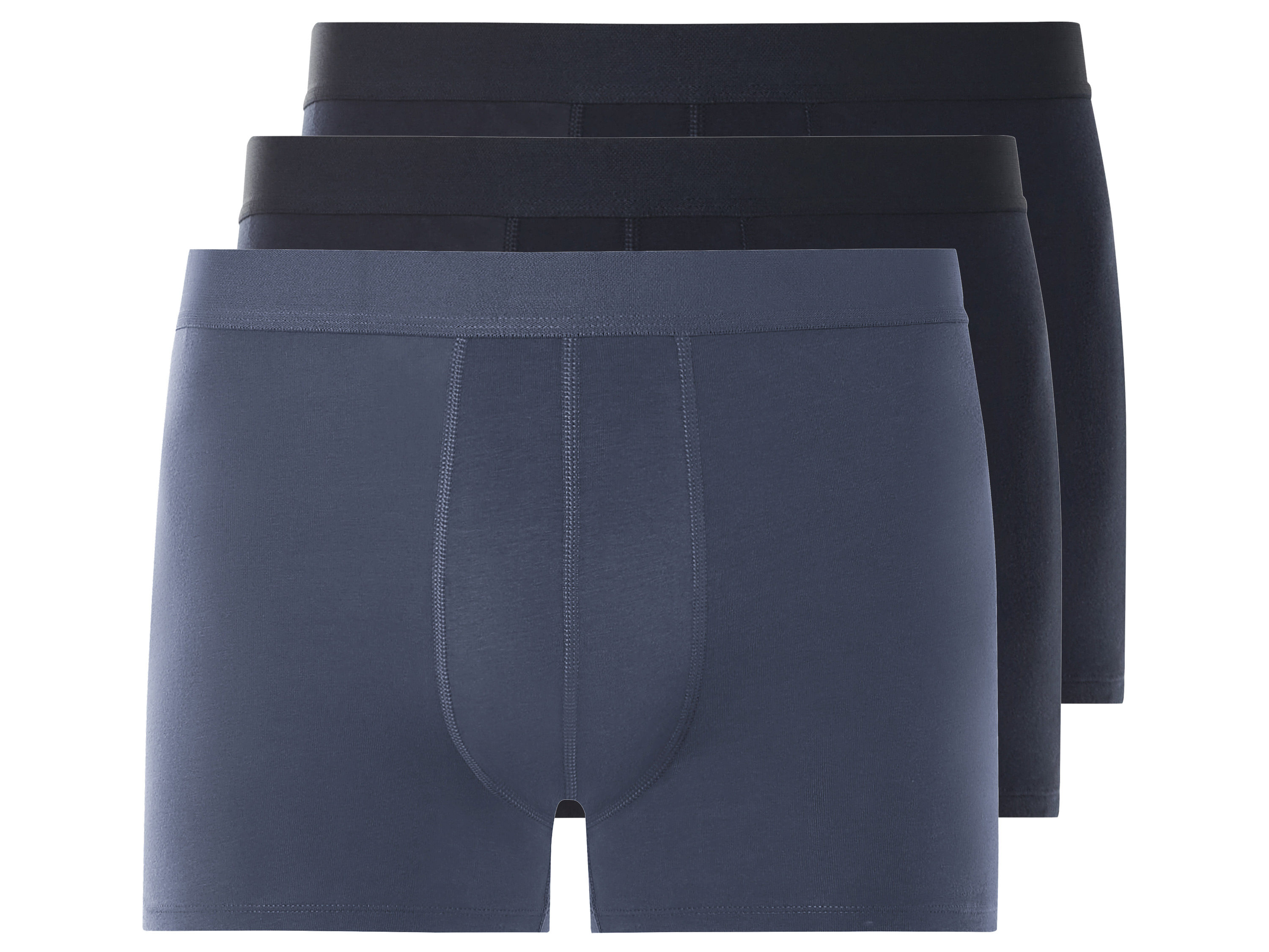 LIVERGY® Lot de 3 boxers homme (XXL, bleu marine/bleu)