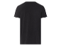 T-shirt noir à manches courtes, vue arrière.