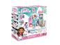 Ensemble de jeu Smoby Gabby's Dollhouse Ice Cream Factory avec 20 accessoires, incluant une machine à glace et un gaufrier.