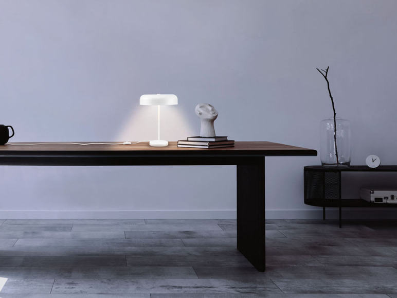Aller en mode plein écran : LIVARNO home Lampe de table, 1 ou 2 ampoules, blanc mat - Image 12