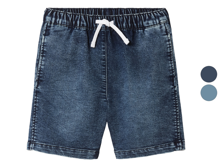 Aller en mode plein écran : Bermuda molletonné en denim enfant - Image 1