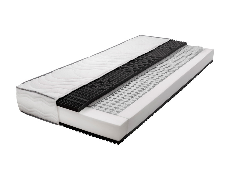 Aller en mode plein écran : LIVARNO home Matelas à ressorts ensachés 1000-7 zones, H3, 90 x 190 cm - Image 1
