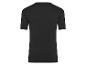 Un t-shirt noir à manches courtes.