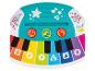 Piano jouet coloré pour enfants avec touches arc-en-ciel et boutons musicaux.