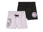 Deux shorts Hello Kitty, un rose avec un dessin de Hello Kitty et un noir avec un logo Hello Kitty.