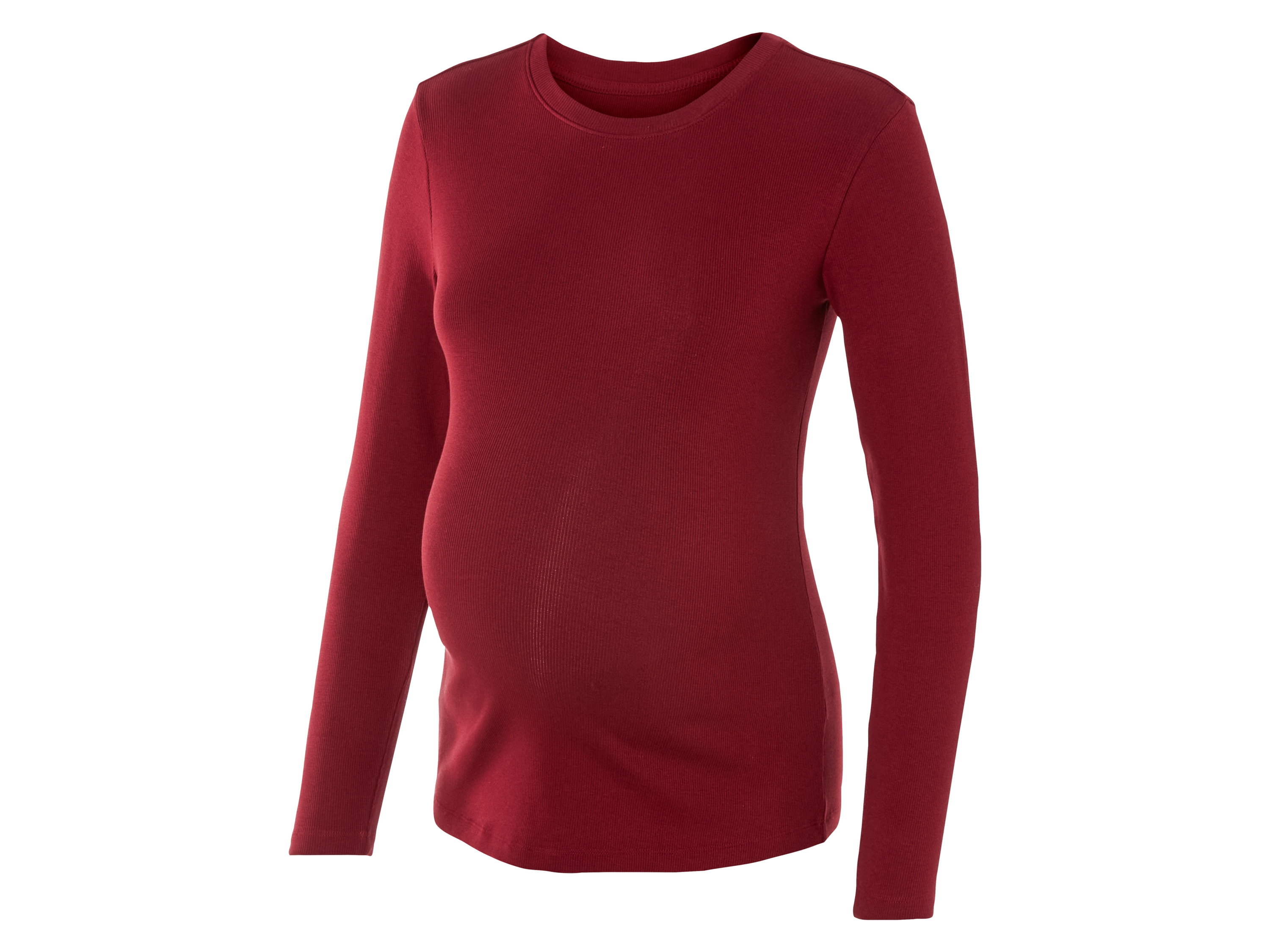 esmara® T-shirt manches longue de grossesse femme (bordeaux, S(34/36))