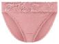 Culotte rose en coton avec dentelle.