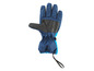 Un gant bleu avec une doublure noire, idéal pour l'hiver.