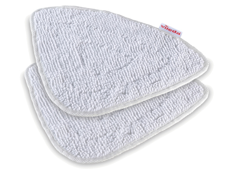 Deux chiffons en microfibre Vileda pour nettoyer le sol