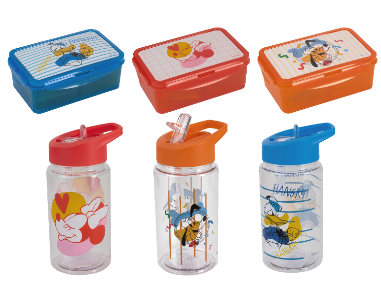 DISNEY Gourde et boîte à lunch Bouteille et boîte à goûter Lidl Fan de l'été 2