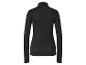 T-shirt noir à manches longues pour femme.
