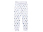 Pantalon blanc avec un motif nautique d'ancres, de bateaux et de mouettes.