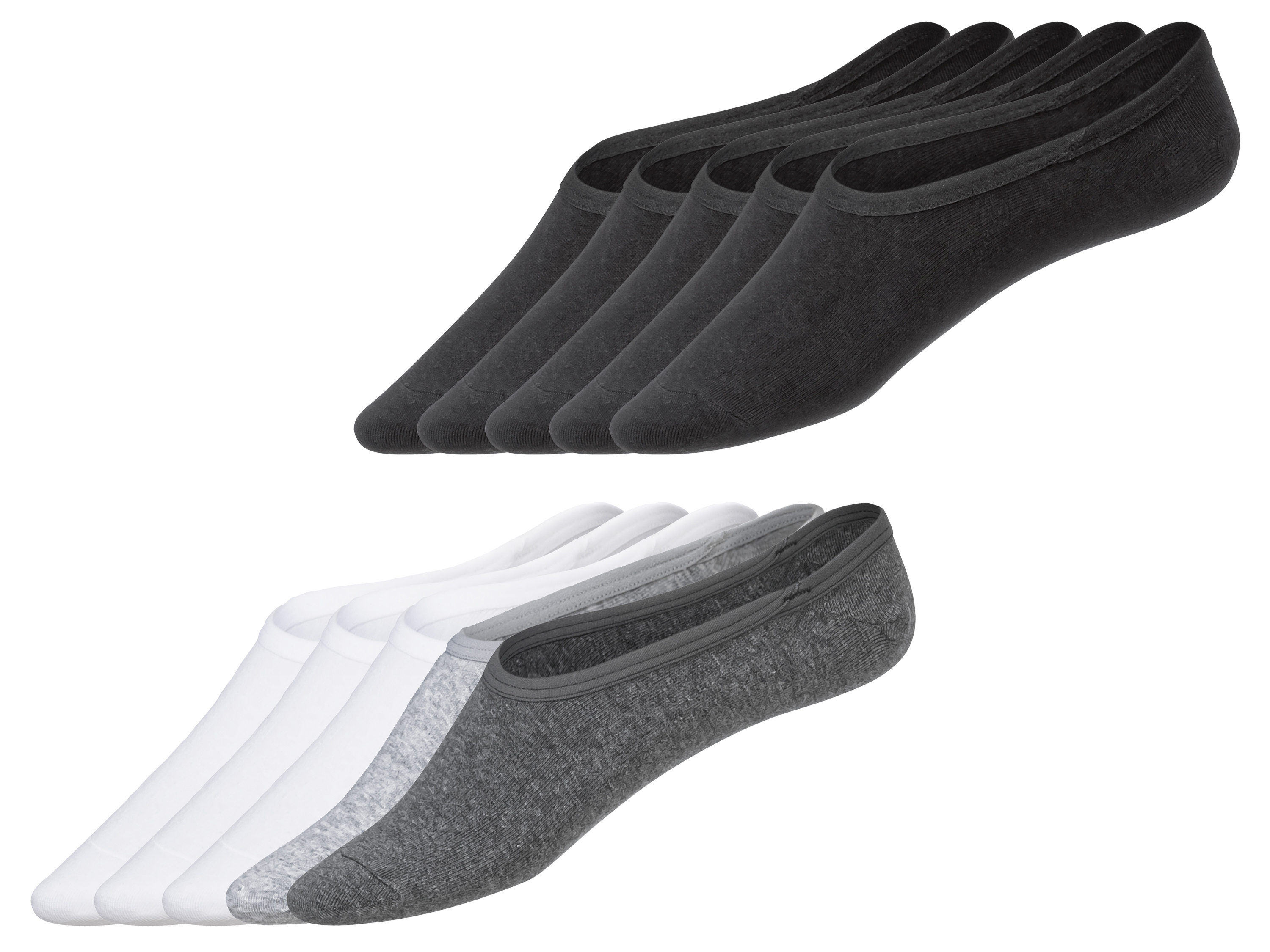 LIVERGY® Lot de 5 paires de socquettes homme