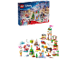 Calendrier de l'Avent pour enfants avec mini-poupées et jouets de construction de Noël
