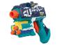 Pistolet jouet multicolore avec les mots 'MODEL' et 'RAPID FIRE'.