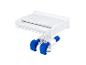 Système Bestway de filtration pour piscine, blanc et bleu.