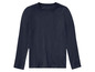 Un t-shirt bleu marine à manches longues.