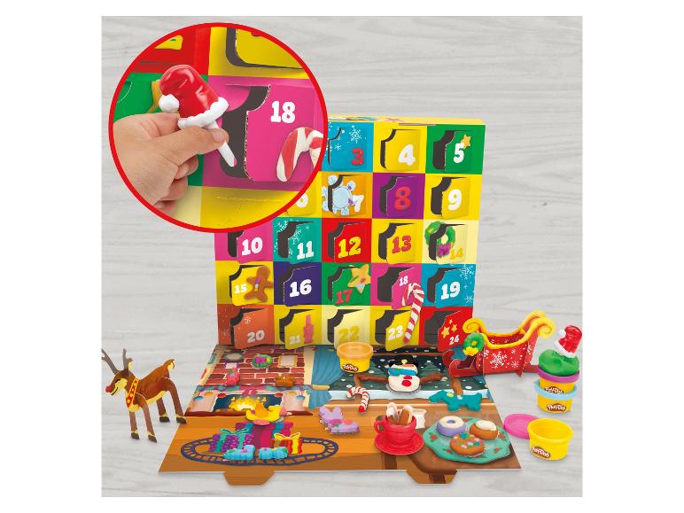Calendrier de l'Avent Play-Doh sur le thème de Noël avec accessoires.