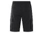 Shorts cargo noirs avec cordon de serrage.