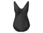 Un maillot de bain noir avec un décolleté en V.