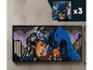 Un set LEGO Art avec Batman et Catwoman.