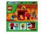 Ensemble LEGO Minecraft avec une figurine du Nether, un squelette et une cheminée.