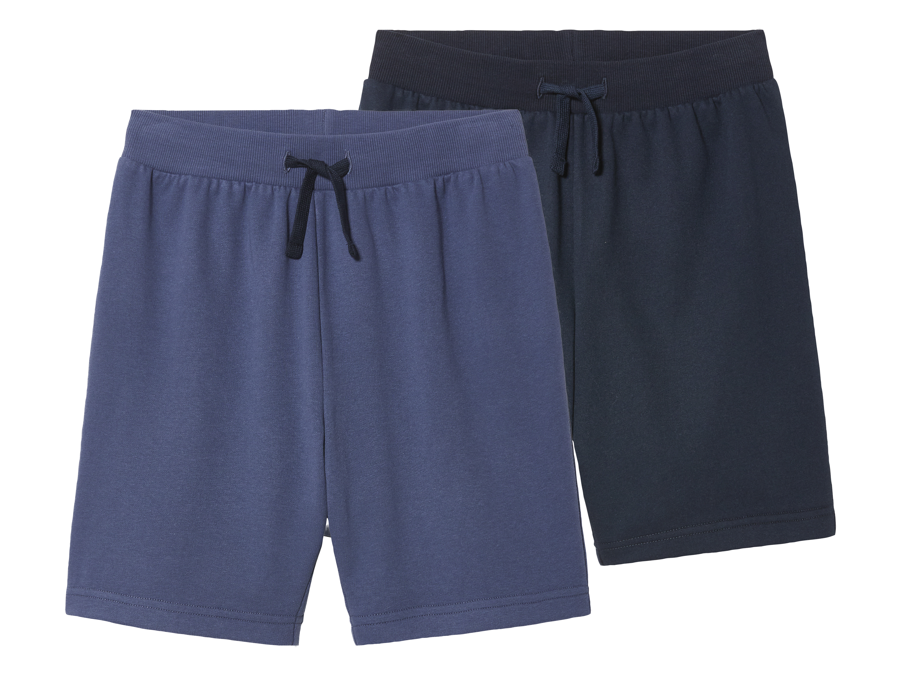 pepperts!® Lot de 2 shorts molletonnés garçon (12-14 ans, bleu/bleu foncé)