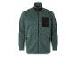 Une veste en polaire verte avec une poche noire