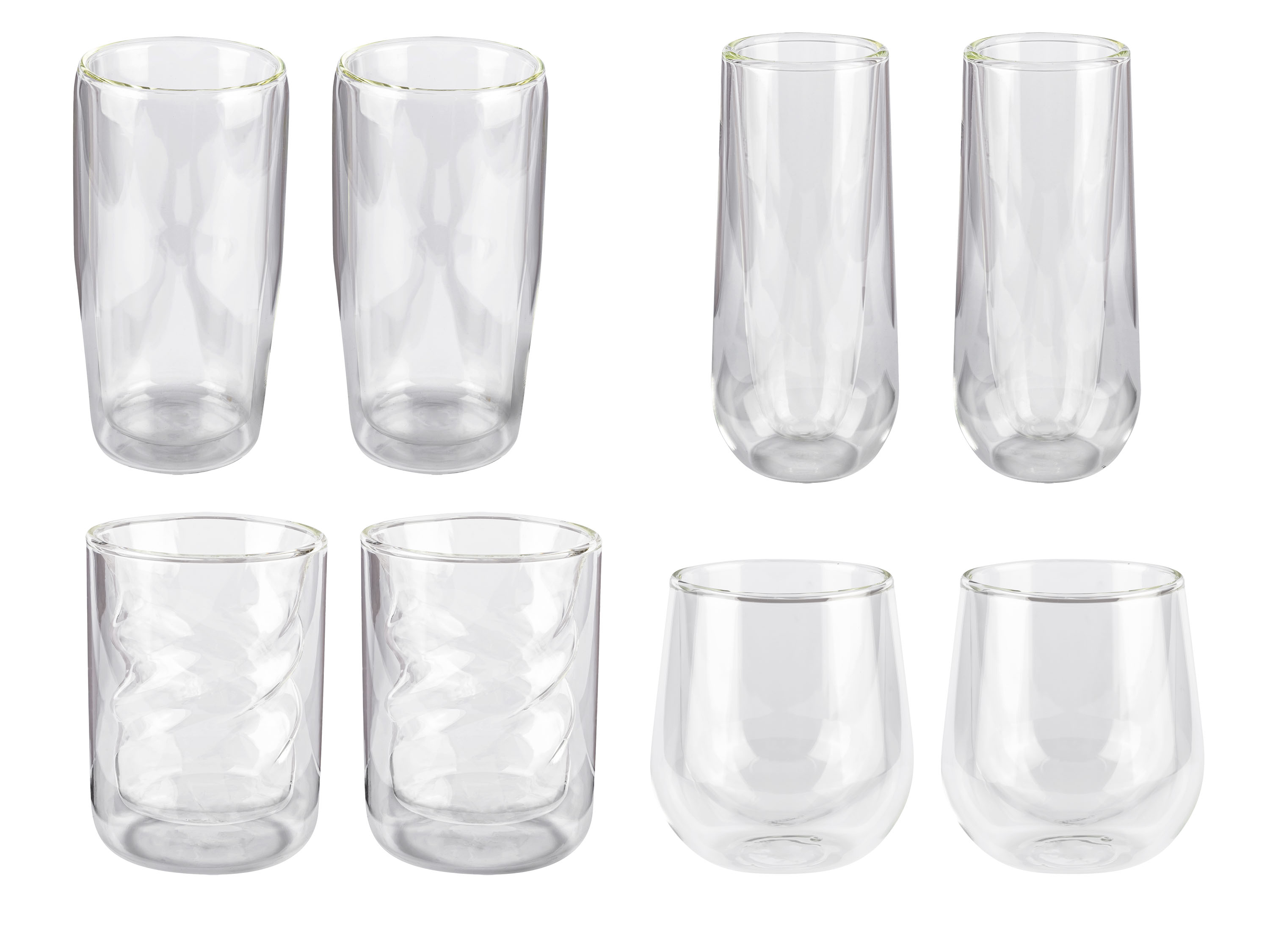 ERNESTO® Lot de 2 verres à double paroi