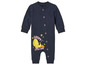 Une grenouillère bleu marine pour bébé avec un imprimé Tweety Bird.