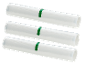 Trois rouleaux de sacs sous vide.