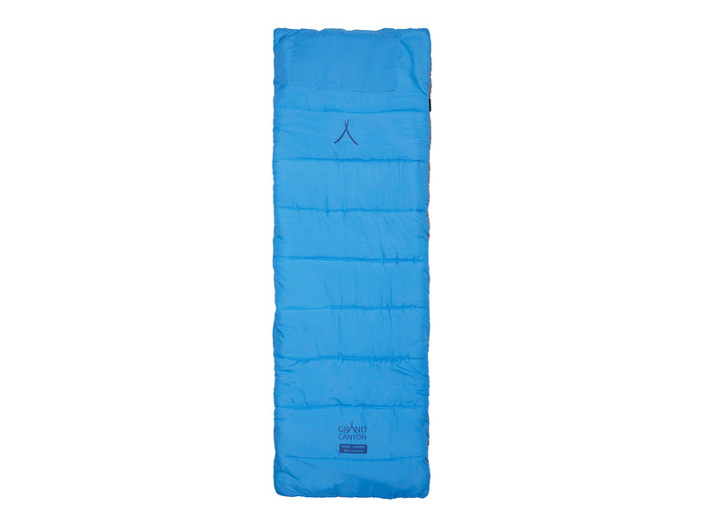 Un sac de couchage bleu Grand Canyon.