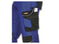 Pantalon de travail bleu avec des détails noirs et le logo Parkside.
