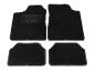 Quatre tapis de sol de voiture noirs