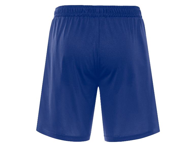 Short de sport bleu avec taille élastique